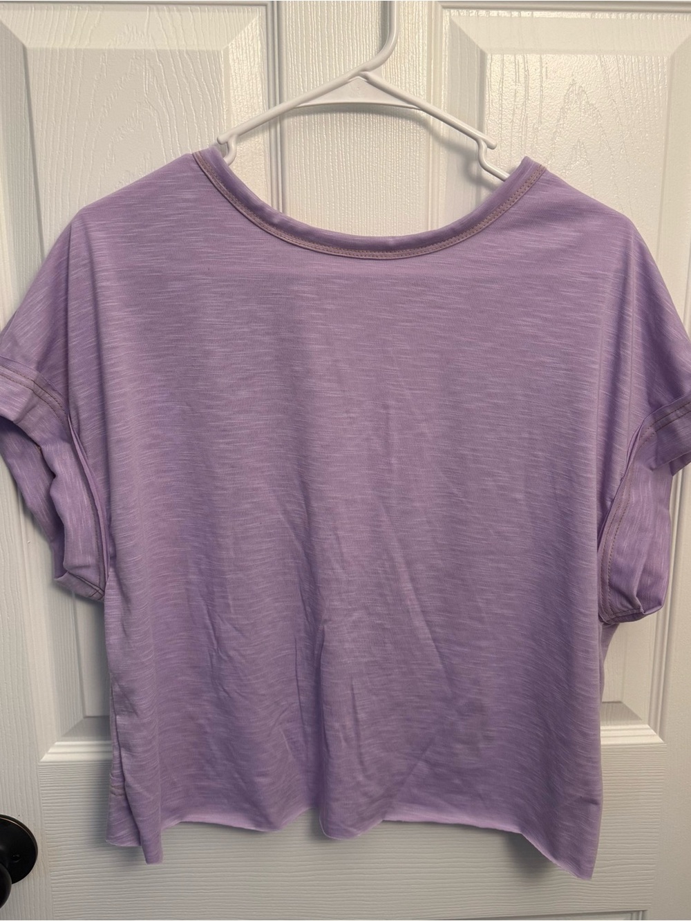 SHEIN Lavender Open Back Tee Free People Inspired Boho Top